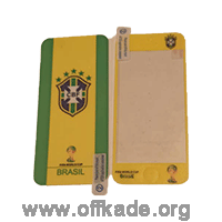محافظ پشت و رو ضد خش پرچم تیم ملی برزیل مناسب برای گوشی موبایل اپل ایفون 5 / 5s / se 